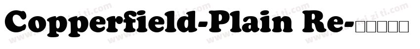 Copperfield-Plain Re字体转换